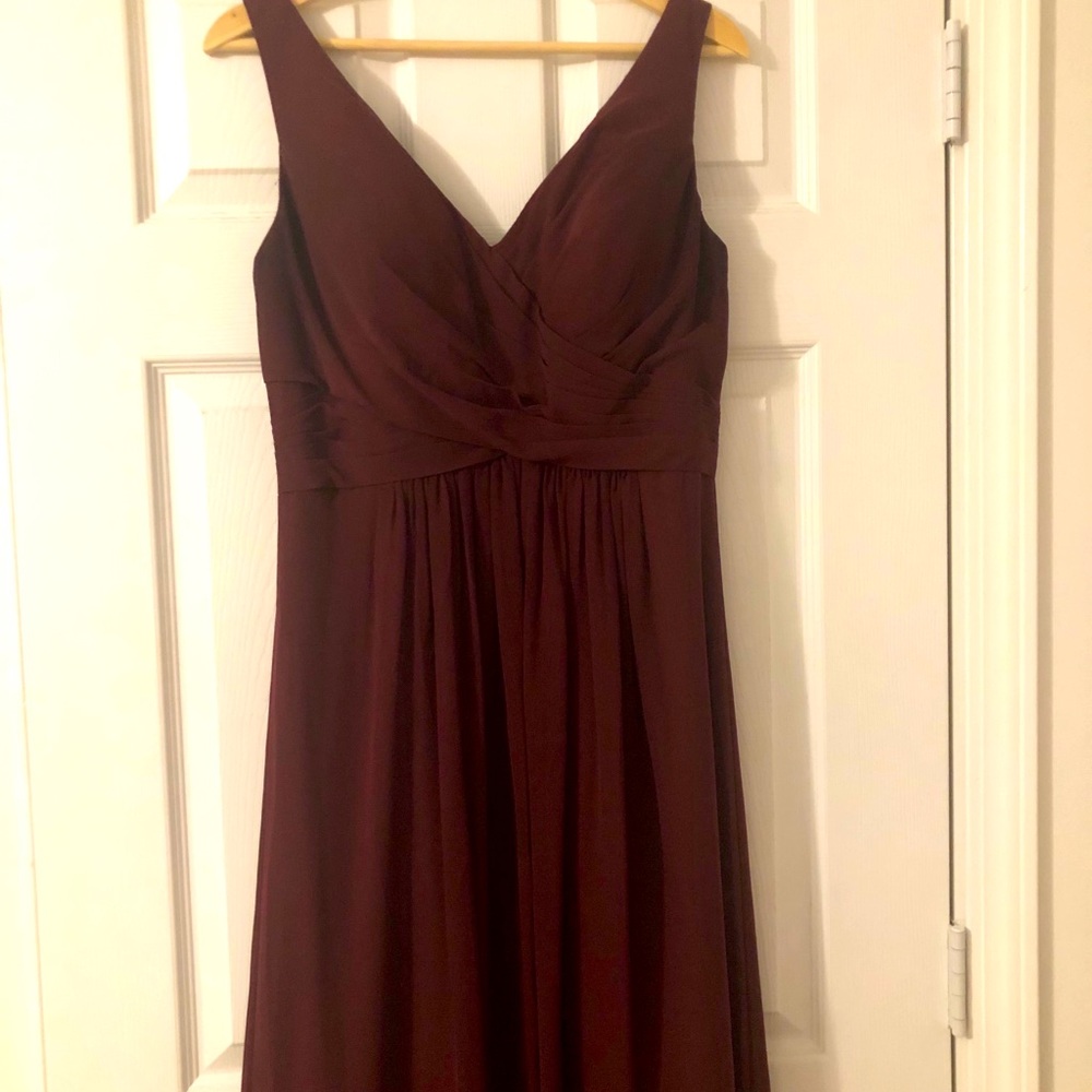 COPY - Bridesmaid maxi maroon boutique dress